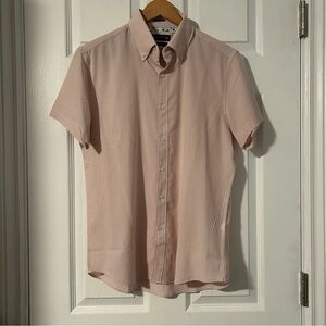 Denim & Flower Pink Button Down Shirt